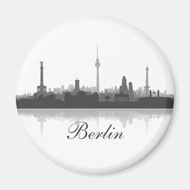 Berlin Skyline Kühlschrank Magnet (Vorne)