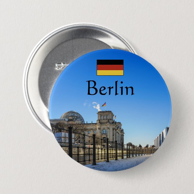 Berlin Souvenir Button (Vorne & Hinten)