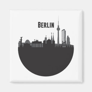 Berlin Stadt Silhouette Skyline Magnet