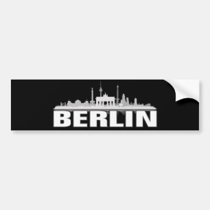 Berlin Stadt Skyline - Autoaufkleber