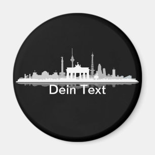 Berlin Stadt Skyline - Kühlschrankmagnet / Magnet