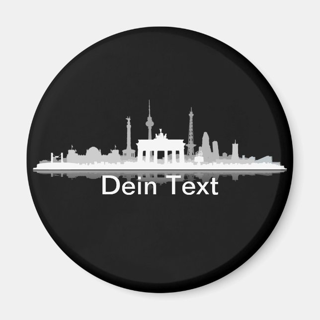 Berlin Stadt Skyline - Kühlschrankmagnet / Magnet (Vorne)