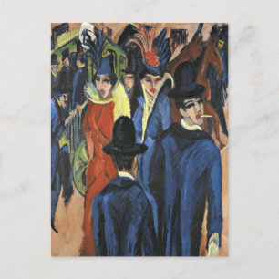 Berlin Street Scene - Ernst Ludwig Kirchner Postkarte