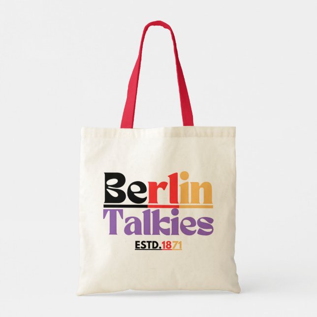 Berlin Talkies ESTD. 1871 Tragetasche (Rückseite)