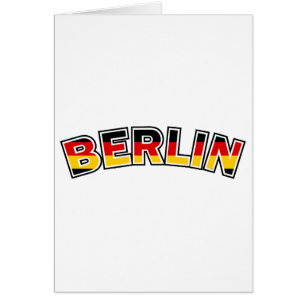 Berlin, Text mit deutscher Flagge
