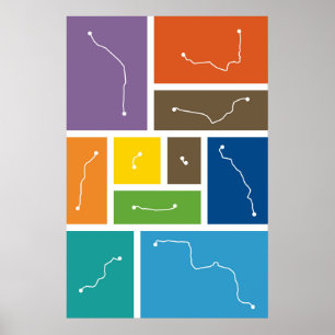 Berlin - Transit Farbpaletten Poster
