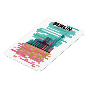 Berlin Travel Poster Magnet