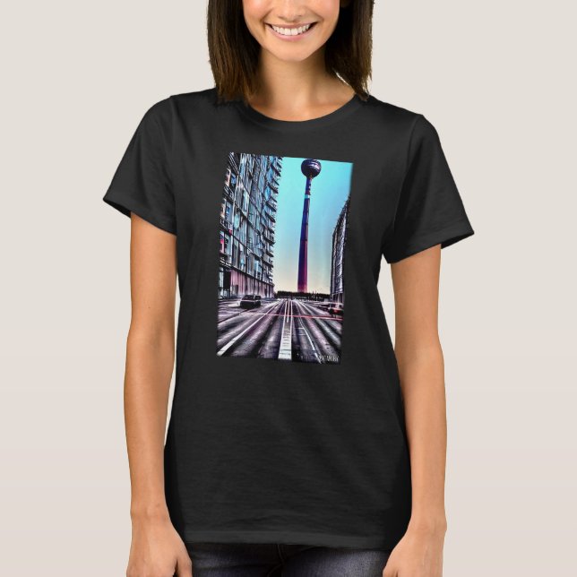 Berlin TV Tower Berlin City Street Sight Sehenswür T-Shirt (Vorderseite)