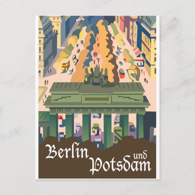 Berlin und Potsdam Postkarte (Vorderseite)