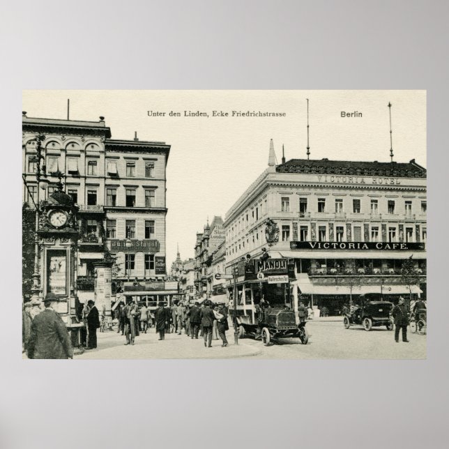 Berlin Unter den Linden 1900er Poster (Vorne)
