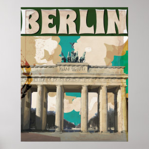 Berlin Vintage Reiseplakat Poster