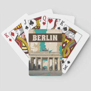 Berlin Vintage Reiseplakat Spielkarten