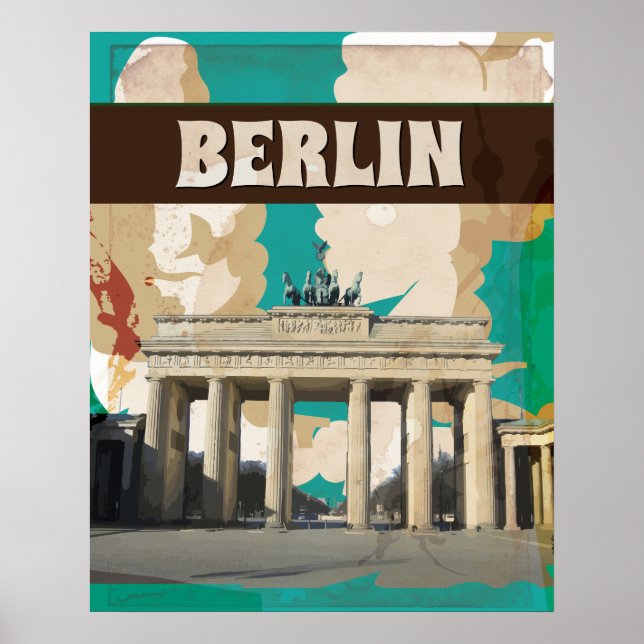 Berlin Vintage Travel Poster (Vorne)