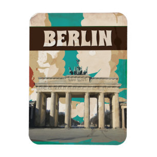 Berlin Vintage Travel Poster Magnet