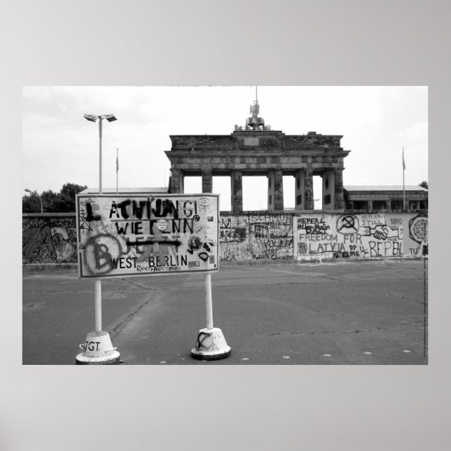 Berlin Wall West Germany 1989 Poster (Vorne)