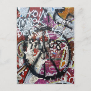 Berlin-Wandgraffiti Postkarte
