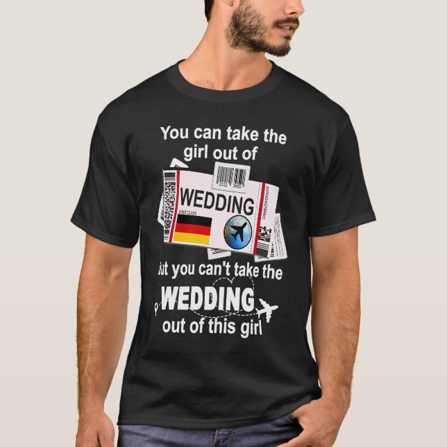 Berlin Wedding Boarding Pass  Wedding Girl  Berlin T-Shirt (Vorderseite)