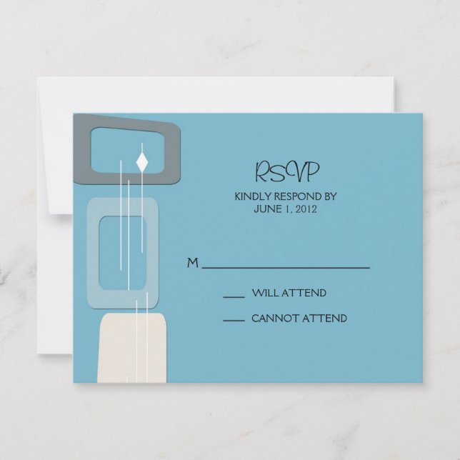 Berliner Antwortkarte: Pool RSVP Karte (Vorderseite)