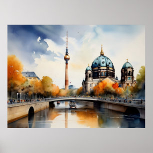 Berliner Aquarellkunst Poster