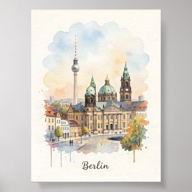 Berliner Aquarellkunst Poster (Vorne)