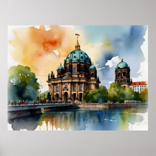 Berliner Aquarellkunst Poster