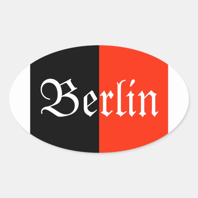 Berliner Armee des Beruf Medal Oval Sticker (Vorderseite)