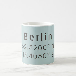 Berliner Breitengrad Kaffeetasse