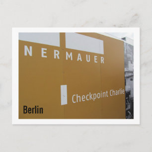Berliner Checkpoint Charlie Postkarte