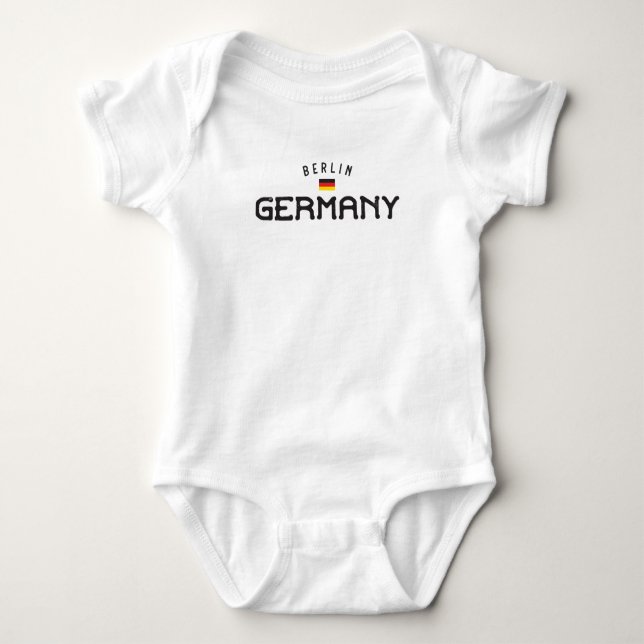 Berliner Deutschland Baby Strampler (Vorderseite)