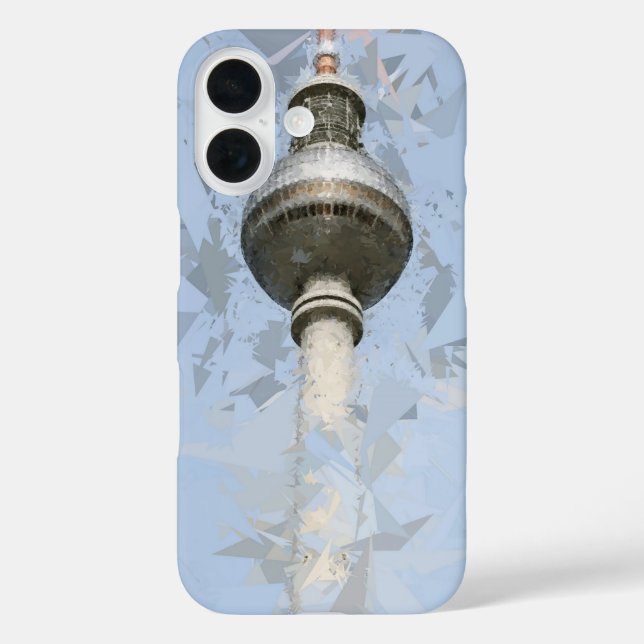 Berliner Fernsehturm Abstrakte Deutschland Reise K Case-Mate iPhone Hülle (Rückseite)