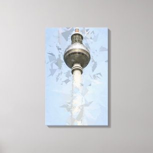 Berliner Fernsehturm Abstrakte Deutschland Reise K Leinwanddruck