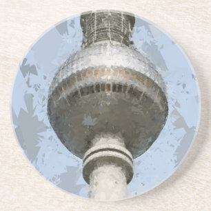 Berliner Fernsehturm Abstrakte Deutschland Reise K Sandstein Untersetzer
