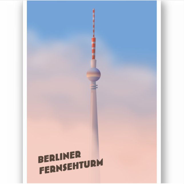 Berliner Fernsehturm, Berliner Fernsehturm Aufkleber (Vorderseite)