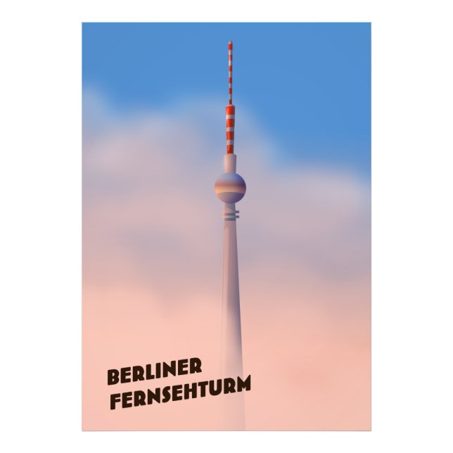 Berliner Fernsehturm, Berliner Fernsehturm Fotodruck (Vorne)