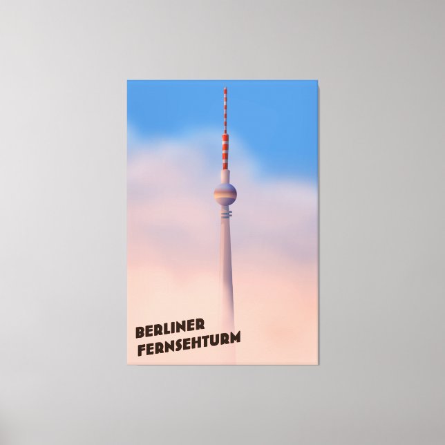 Berliner Fernsehturm, Berliner Fernsehturm Leinwanddruck (Vorderseite)