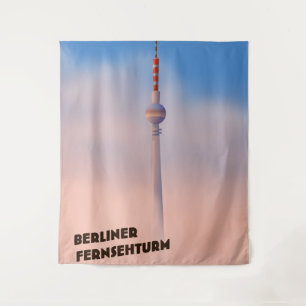 Berliner Fernsehturm, Berliner Fernsehturm Poster Wandteppich