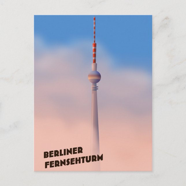 Berliner Fernsehturm, Berliner Fernsehturm Postkarte (Vorderseite)