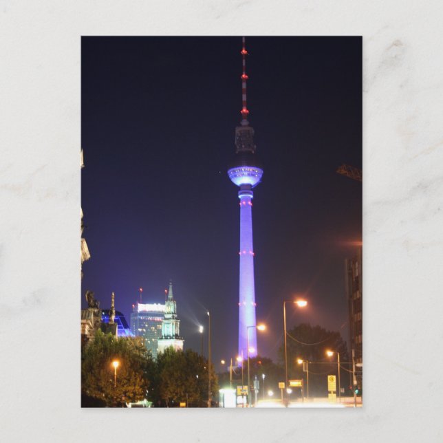 Berliner Fernsehturm Postkarte (Vorderseite)