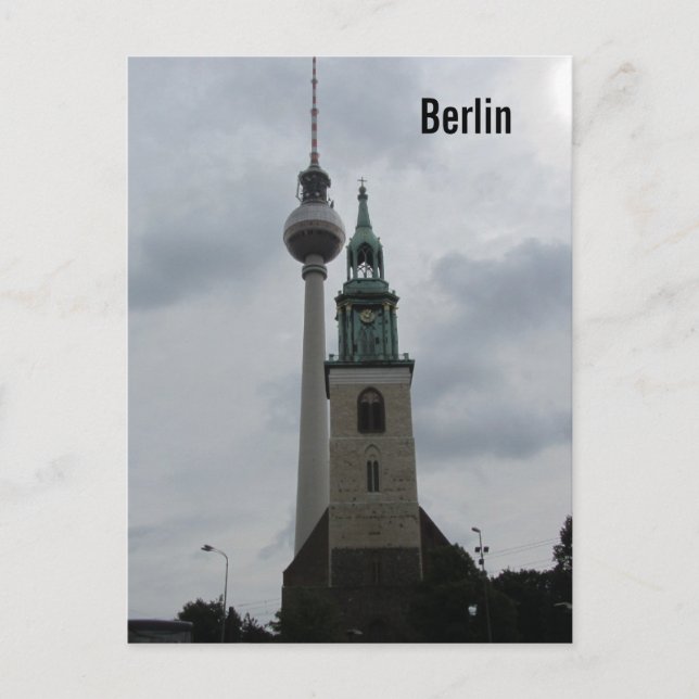 Berliner Fernsehturm Postkarte (Vorderseite)