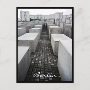Berliner Holocaust-Mahnmal Grenze Postkarte