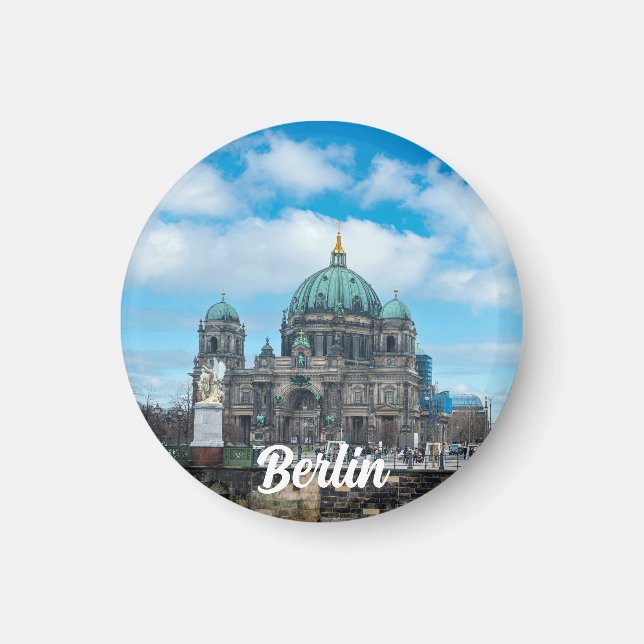 Berliner Kathedrale und Fernsehturm in Berlin Magnet (Vorne)
