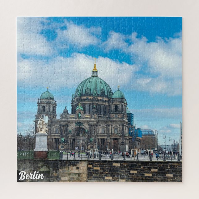 Berliner Kathedrale und Fernsehturm in Berlin Puzzle (Vertikal)