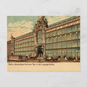 Berliner Kaufhaus im viktorianischen Stil aus den Postkarte