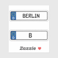 Berliner Kennzeichen, deutsches Kfz-Kennzeichen