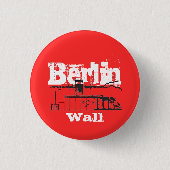 Berliner Mauer Design Button (Vorderseite)