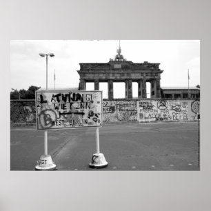Berliner Mauer die Bundesrepublik Deutschland 1989 Poster