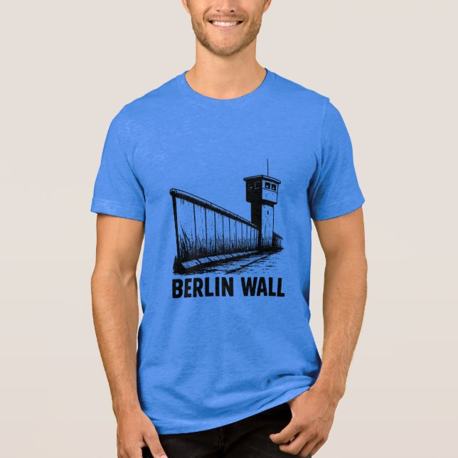 Berliner Mauer Künstlerischer T - Shirt - Symbol d (Vorderseite)