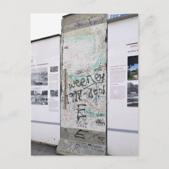 Berliner Mauer Postkarte (Vorderseite)