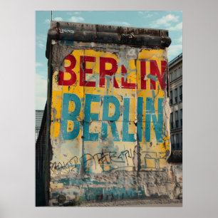 Berliner Mauer Vintage Poster