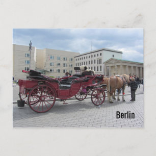 Berliner Pferdekutsche Postkarte